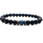 Men Bracelet Natural Moonstone Bead Tibetan Buddha Bracelet