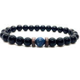 Men Bracelet Natural Moonstone Bead Tibetan Buddha Bracelet