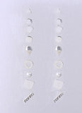 9 Pairs/set Gold Silver Crystal Earrings Set Women Female R